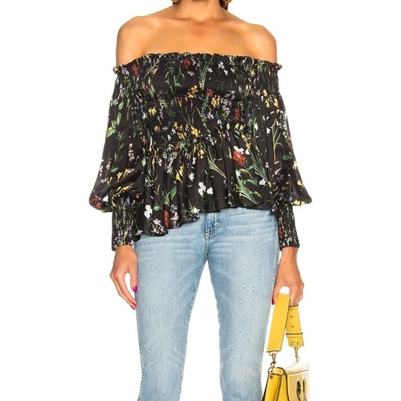 Alexis Elsa Off-the-shoulder Long Sleeve Floral Top - Picture 12 of 12